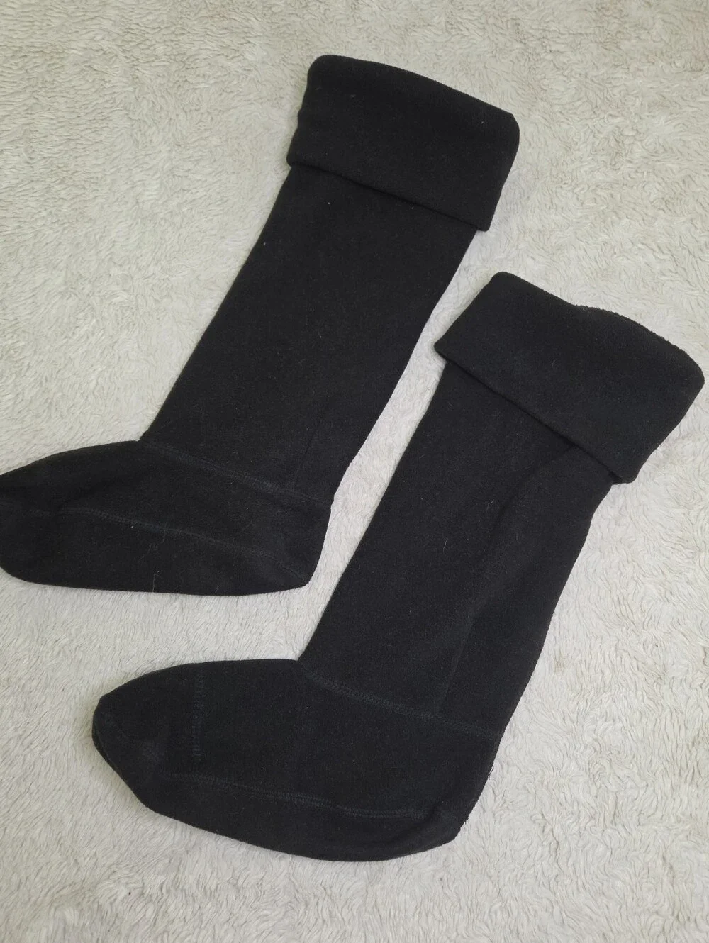 Unatalla Black Fleece Boot Socks Inserts Liners Onesize